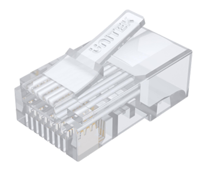 Kabel sieciowy RJ-45 (LAN) Unitek Wtyk modularny Pass-Through RJ45 Cat. 6 100 szt.